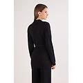cardigan con cintura 100% cashmere donna nero taglia m/l