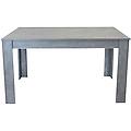 milanihome. it tavolo da pranzo allungabile di design cm 90 l x 140 p x 78 hdi grigio 140 x 78 x 90