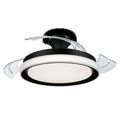 plafoniera con ventilatore bliss dc 35+28 w 27910000 nero