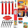 - spazzolino oral-b vitality pro 103 re leone + bambini setole morbide eb-10a rosso x4 + omaggi
