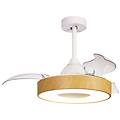 Mantra Ventilatore Da Soffitto A Led Coin Mini Legno Dc Silenzioso 91 Cm Cct
