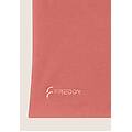 t-shirt slim fit a costine con apertura sulla schiena shell pink donna extra small
