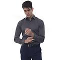 camicia classica da uomo herwing grigio scuro