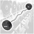 - trade shop manubri bilanciere curl curvo ondulato precaricato da 40 kg 20+20 kg bodysolid