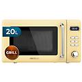 forno a microonde digitale con griglia da 20 litri proclean 5110 retro yellow. in 5 livelli timer