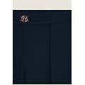 pantaloni in viscosa con fondo asimmetrico dark sapphire donna extra large
