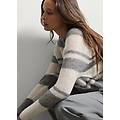 - maglione in misto alpaca multicolor regular fit donna bianco/grigio taglia xs