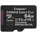 KINGSTON 256gb microsdxc canvas select plus gen3 150mb/s a1 card + adapter sdcs3/256gb