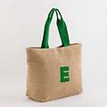 shopping lettera e zante shopping naturale/verde taglia unica