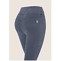 jeggings n. o. w. 7/8 con vita alta in tencel denim dark jeans-seams on tone donna large