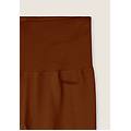 leggings 7/8 a vita altissima in tessuto seamless a costine brandy brown donna exsmall/small