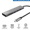 - halyx fast usb-c hub & card reader-grey