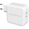 althea08w caricatore usb-c gan a 3 porte da 100w bianco