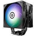 ets-t41d-argb radiatore con indicatore di stato digitale 2 x 120 mm argb pwm-fan forward-reverse
