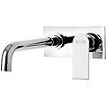 miscelatore lavabo a muro con piastra interasse 10 cm rubinetteria twilight ottone cromato