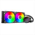dissipatore a liquido boris 240 argb tdp 270w cpu intel 1700-1200 amd am4 2 fan 120mm pwm argb