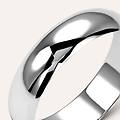 fede mantovana leggera 5 mm oro bianco collezione fede leggera 750/1000 oro bianco