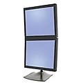 ds series ds100 dual monitor desk stand vertical 61 cm (24") scrivania nero (33-091-200)