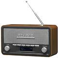 dab-18 radio analogica e digitale dab+ fm bluetooth altoparlanti da 4w schermo lcd nero-legno