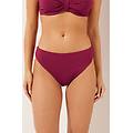 brasiliana vita alta costume classy piquet donna bordeaux m