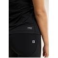 canotta sportiva in tessuto traspirante con logo glitter nero donna extra large