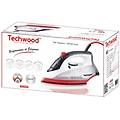 - ferro da stiro tfv-2405c ferro a vapore piastra in ceramica 2400 w nero / rosso / bianco