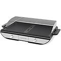 riviera-et-bar qpl700 combinato griglia elettrica alluminio nero e acciaio inox