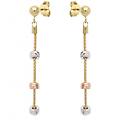 orecchini donna oro bianco giallo rosa gl101528