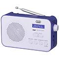 dab 7f92 r radio portatile digitale blu-bianco