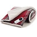 caldoplaid velvet tartan plaid riscaldabile morbida coperta elettrica 160x120 cm basso consumo