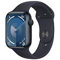 watch series 9 gps 45mm aluminium case mezzanotte con cinturino sport band mezzanotte m/l