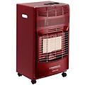 - ih5000r stufa portatile a gas gpl infrarossi 4100w con vano bombola colore bordeaux promo