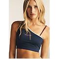 reggiseno sportivo monospalla con dettagli contrasto blue-white-purple donna xx large