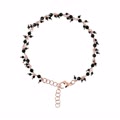bracciale con piccoli ciondoli in pietra naturale spinello nero