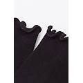 calzini a costine in cotone donna nero tu