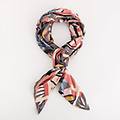 foulard foular grigio/multicolore taglia unica