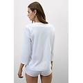 maglia manica 3/4 scollo a barchetta in elevated cotton donna bianco taglia s