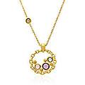 collana oro 18kt con pendente donna riflessi nf020cl y