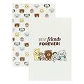 set 2 notebooks teddy friends