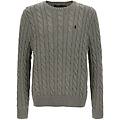 maglione cotone a trecce