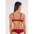 reggiseno push-up bellissima in seta donna rosso taglia 4b