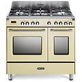 cucina a gas con forno mem 965t bx ed crema l 90 x p 60 cm