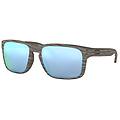 Oakley Occhiali Holbrook Woodgrain Con Lenti Prizm Deep Water Polarized