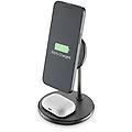 wireless charger iphone magsf2in1wirk nero