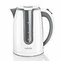haeger - bollitore elettrico caldo 1 7 l 2200 w bianco grigio