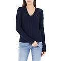 maglione a trecce polo