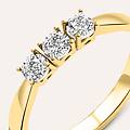 anello trilogy diamotion oro giallo diamante collezione diamotion misura 56 oro giallo