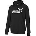 puma. felpa con cappuccio essentials con logo grande da uomo black maglioni ritiro gratis