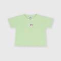 t-shirt in costina da bambina verde taglia 12m