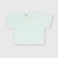 t-shirt in jersey da bambina bianco taglia 12m